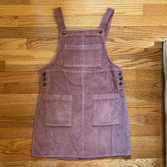 NWT Wild Fable Pink Corduroy Overall Jumper Dress - Picture 1 of 11